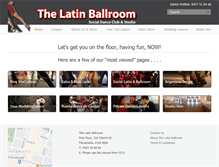 Tablet Screenshot of latinballroom.com.au